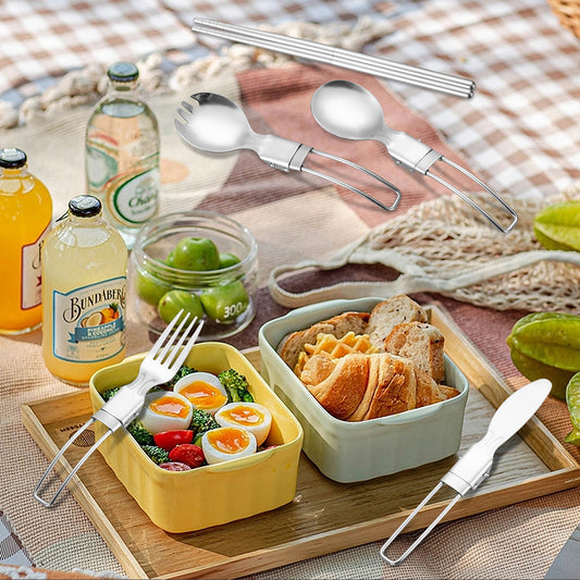 Ensemble de couverts de camping et de pique-nique PoleShine Outdoor