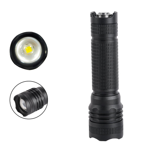 Lampe de poche PoleShine - 600 lumens | 5 modes | Rechargeable | Strobe | SOS | Autonomie étendue 40h | BD4