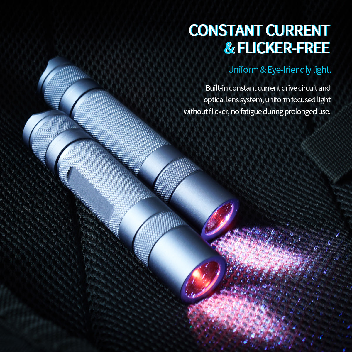 Poleshine UV Linterna - 365 nm | Alta definición pura ultravioleta | Luz negra | Recargable | H1307