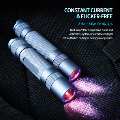 Poleshine UV Linterna - 365 nm | Alta definición pura ultravioleta | Luz negra | Recargable | H1307