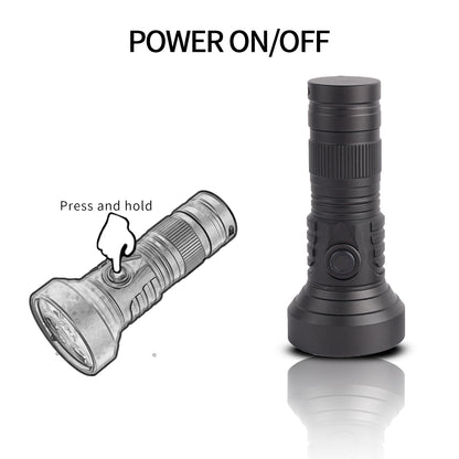 Lampe de poche PoleShine 2000 lumens | 5 modes | Lumière rouge | Stroboscope tactique | EDC pratique | DT901