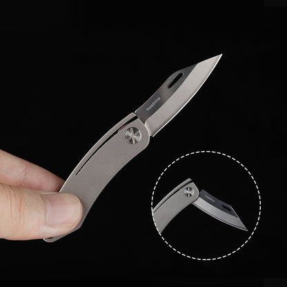 Cuchillo plegable de titanio
